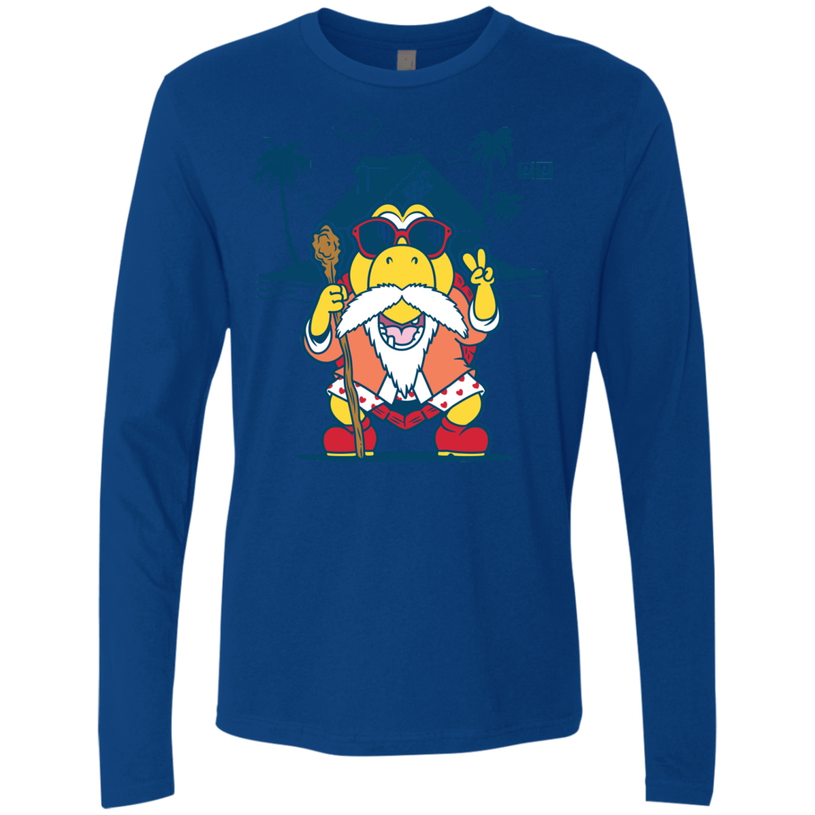 T-Shirts Royal / S TURTLE HERMIT Men's Premium Long Sleeve