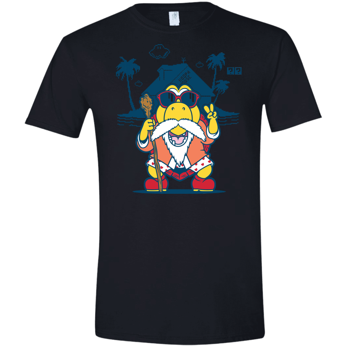 T-Shirts Black / X-Small TURTLE HERMIT Men's Semi-Fitted Softstyle