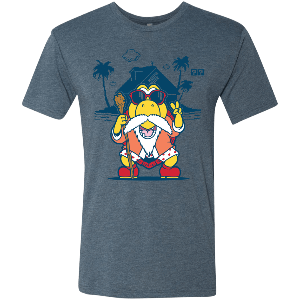 T-Shirts Indigo / S TURTLE HERMIT Men's Triblend T-Shirt