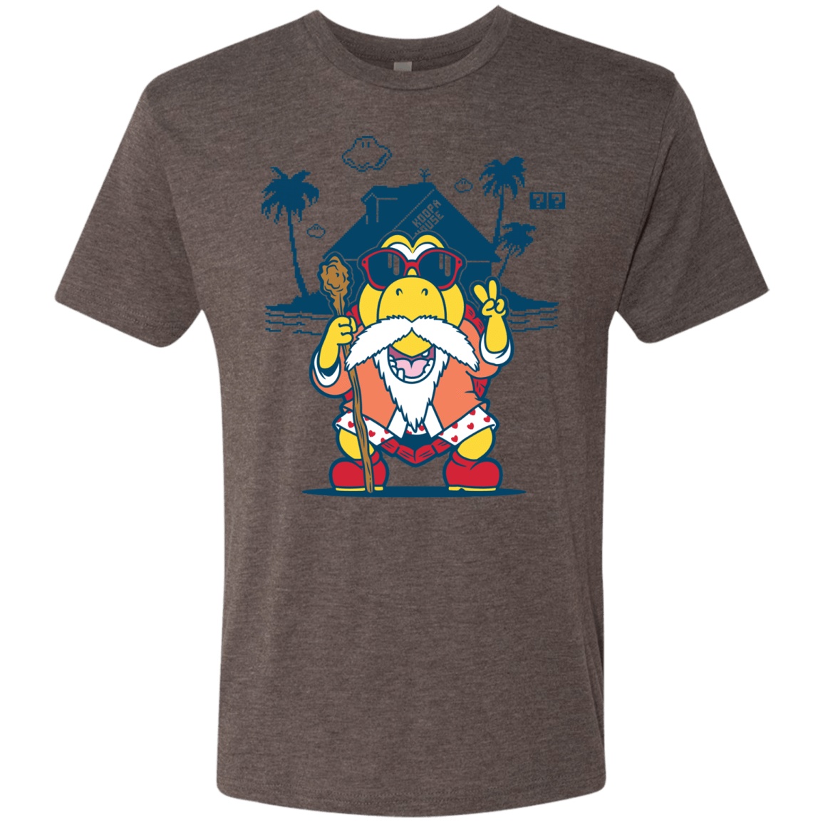 T-Shirts Macchiato / S TURTLE HERMIT Men's Triblend T-Shirt