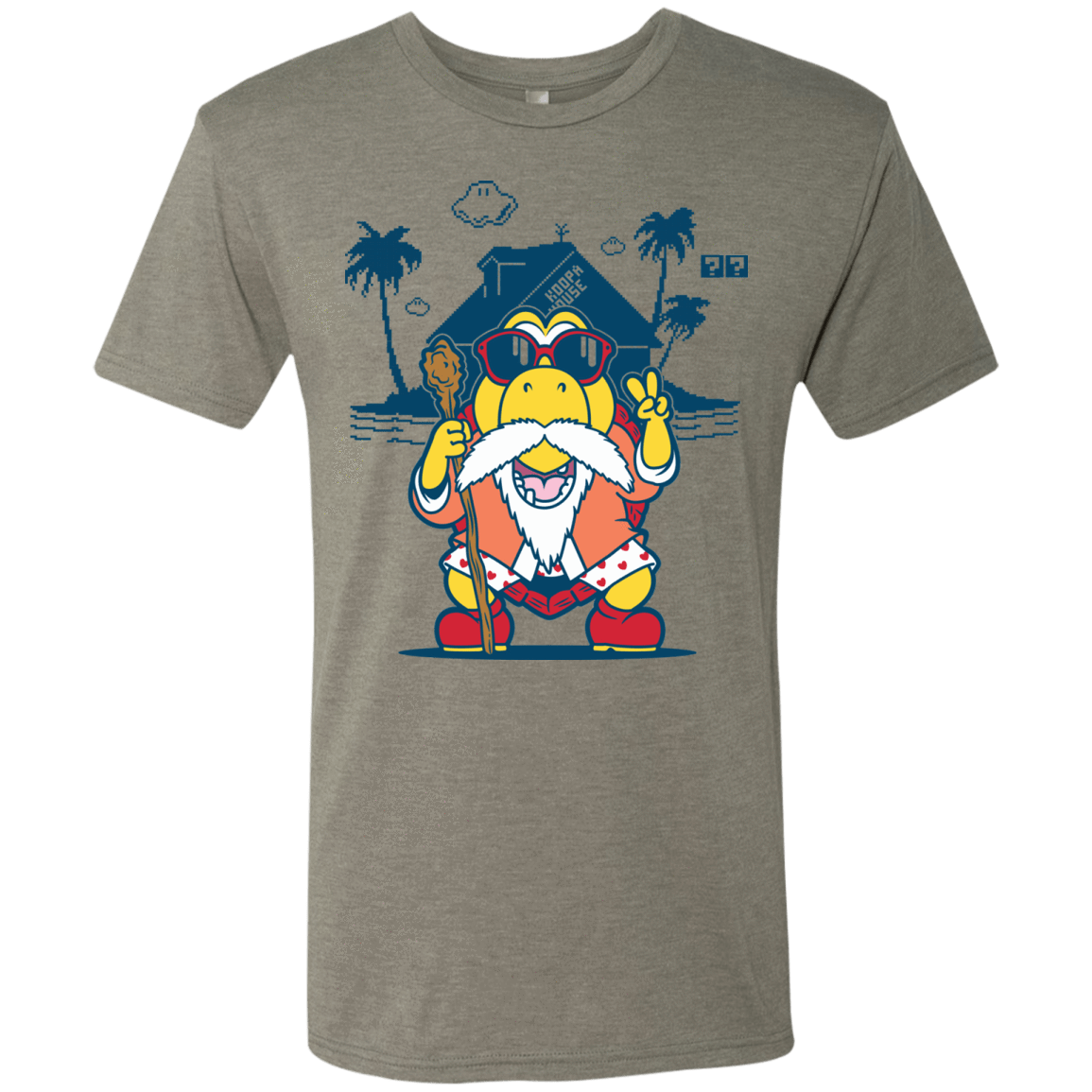 T-Shirts Venetian Grey / S TURTLE HERMIT Men's Triblend T-Shirt