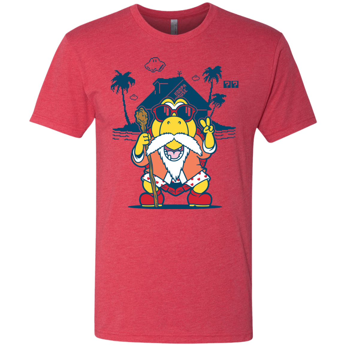 T-Shirts Vintage Red / S TURTLE HERMIT Men's Triblend T-Shirt