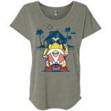 TURTLE HERMIT Triblend Dolman Sleeve