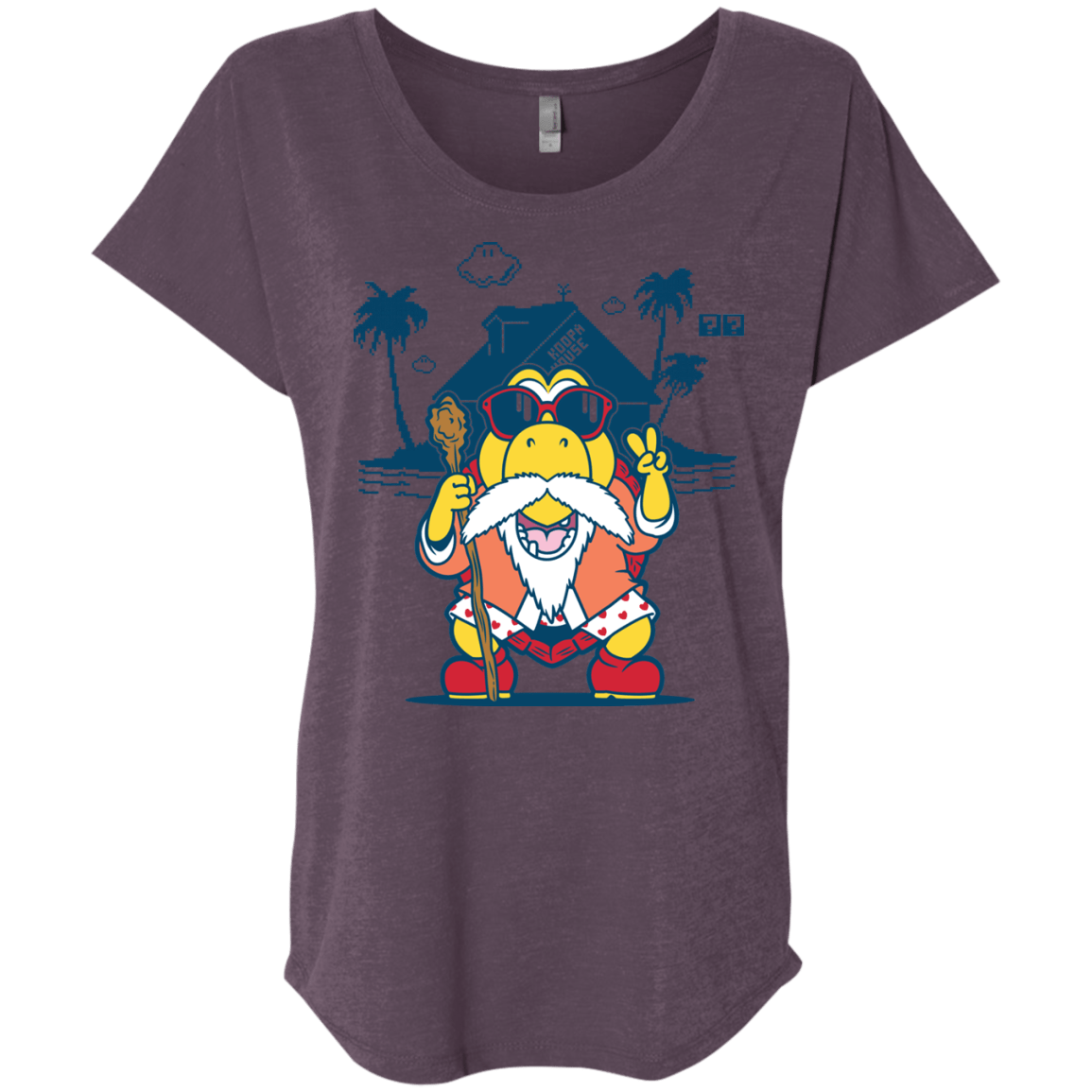 TURTLE HERMIT Triblend Dolman Sleeve