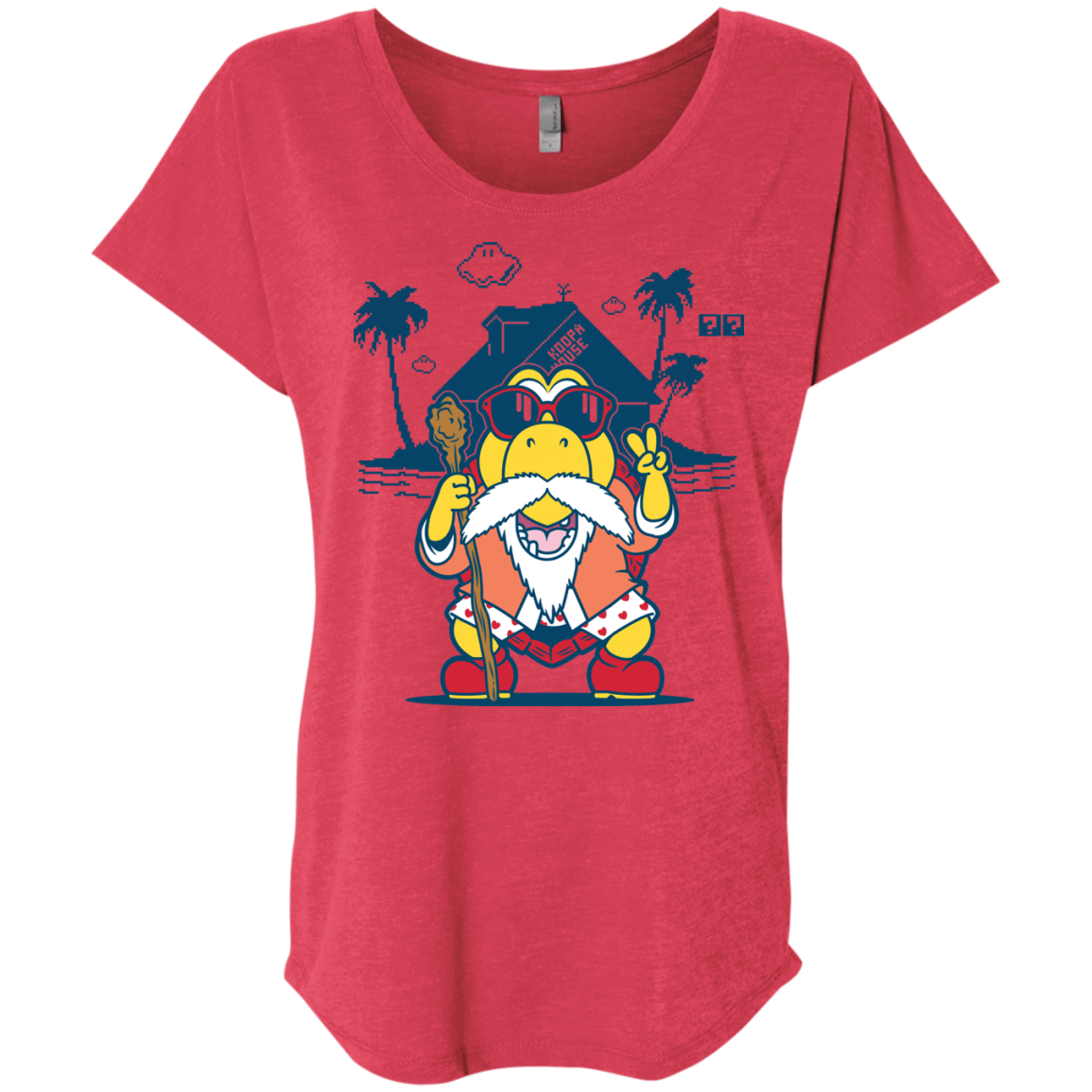 TURTLE HERMIT Triblend Dolman Sleeve