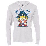 TURTLE HERMIT Triblend Long Sleeve Hoodie Tee