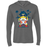 TURTLE HERMIT Triblend Long Sleeve Hoodie Tee