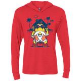 TURTLE HERMIT Triblend Long Sleeve Hoodie Tee