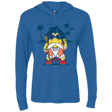 T-Shirts Vintage Royal / X-Small TURTLE HERMIT Triblend Long Sleeve Hoodie Tee