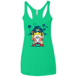 TURTLE HERMIT Women's Triblend Racerback Tank