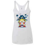 TURTLE HERMIT Women's Triblend Racerback Tank