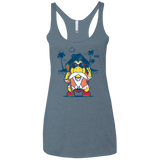 TURTLE HERMIT Women's Triblend Racerback Tank