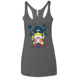 TURTLE HERMIT Women's Triblend Racerback Tank