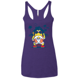 TURTLE HERMIT Women's Triblend Racerback Tank