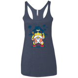 TURTLE HERMIT Women's Triblend Racerback Tank