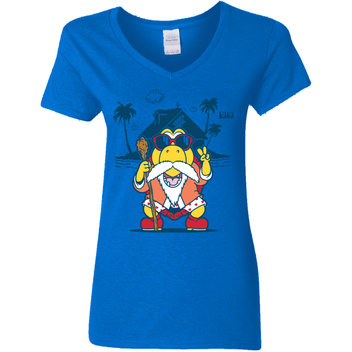 TURTLE HERMIT Women's V-Neck T-Shirt