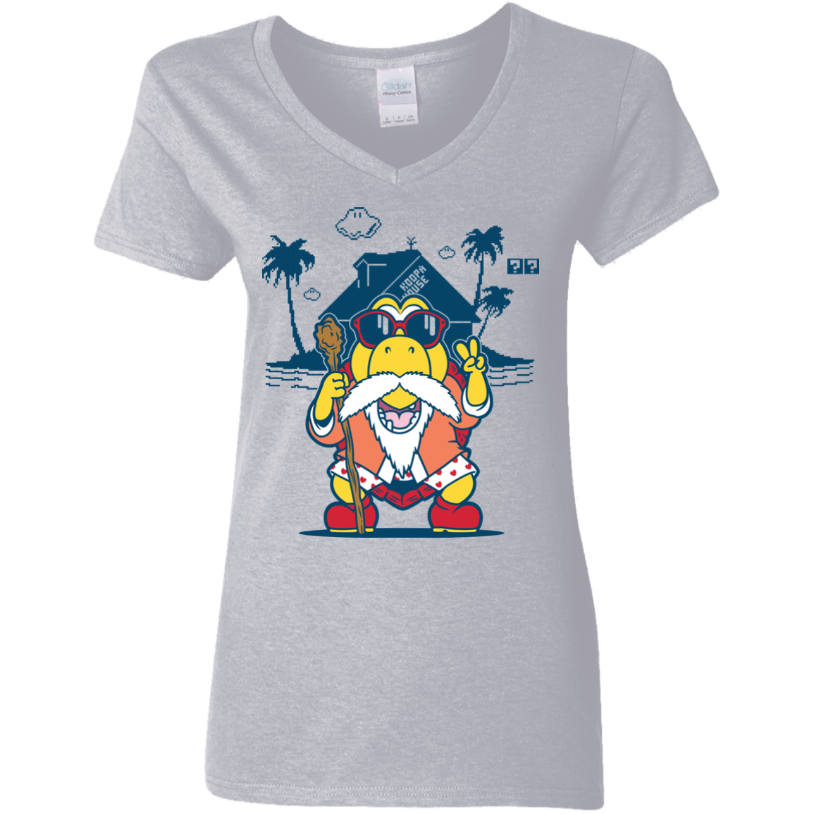 TURTLE HERMIT Women's V-Neck T-Shirt