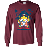 T-Shirts Maroon / YS TURTLE HERMIT Youth Long Sleeve T-Shirt