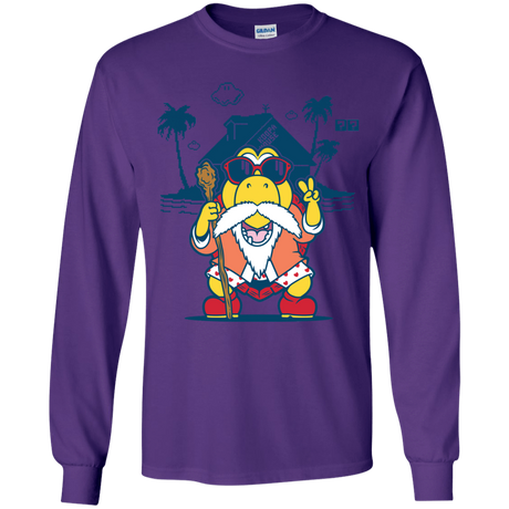 T-Shirts Purple / YS TURTLE HERMIT Youth Long Sleeve T-Shirt