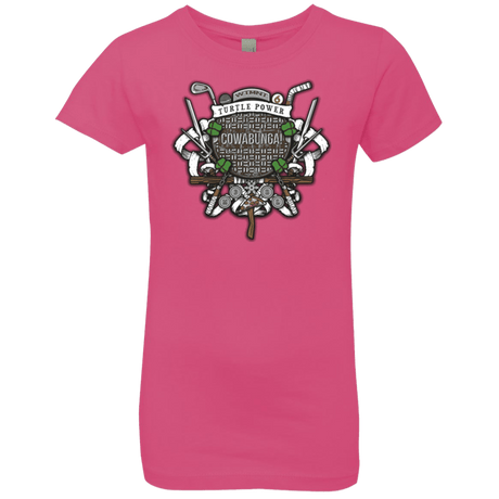 T-Shirts Hot Pink / YXS Turtle Power! Girls Premium T-Shirt