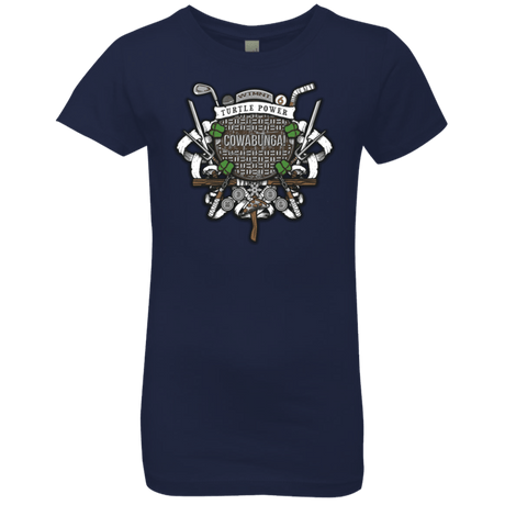 T-Shirts Midnight Navy / YXS Turtle Power! Girls Premium T-Shirt