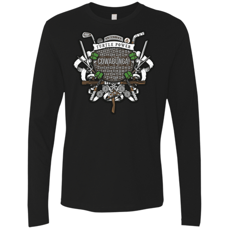 T-Shirts Black / Small Turtle Power! Men's Premium Long Sleeve