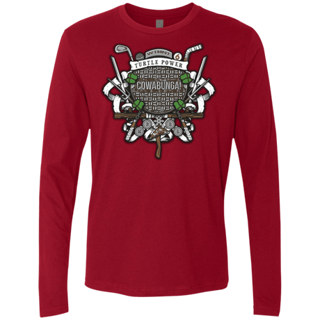 T-Shirts Cardinal / Small Turtle Power! Men's Premium Long Sleeve