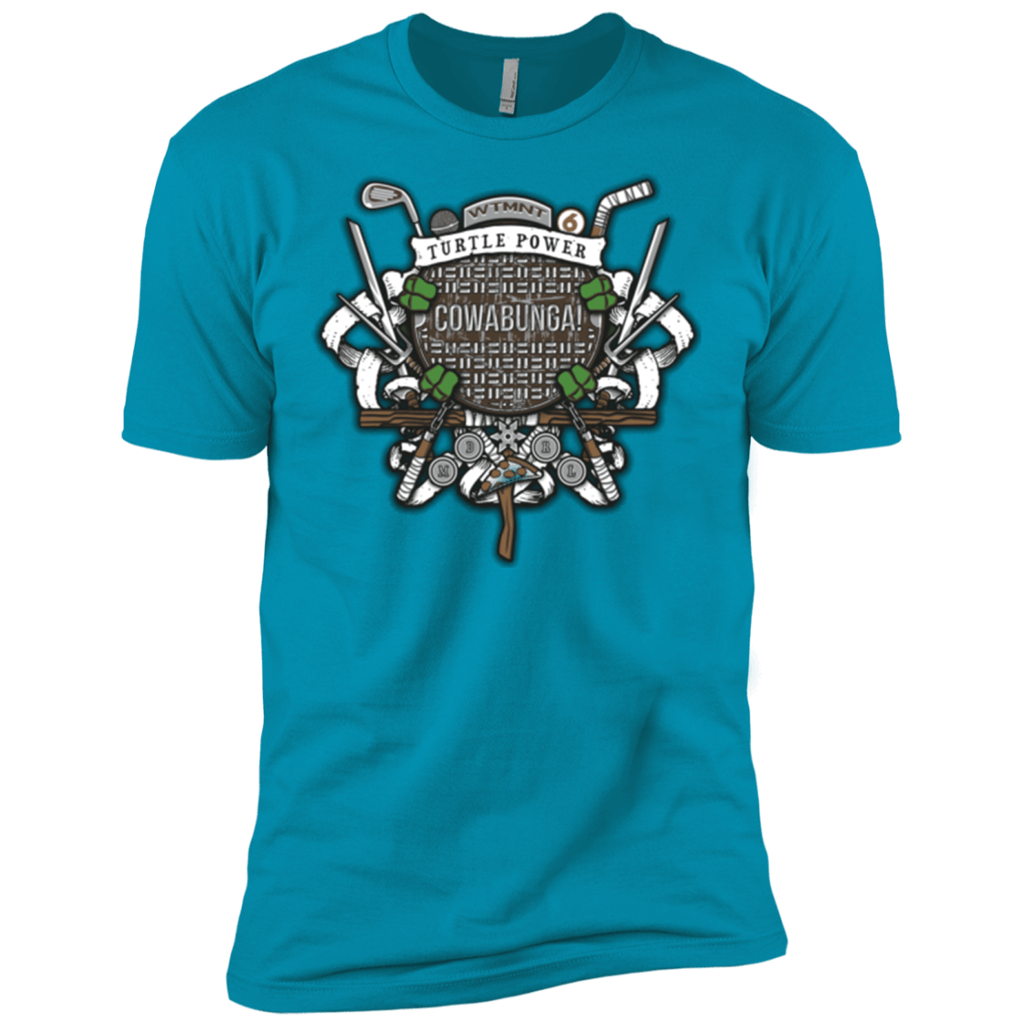 T-Shirts Turquoise / X-Small Turtle Power! Men's Premium T-Shirt