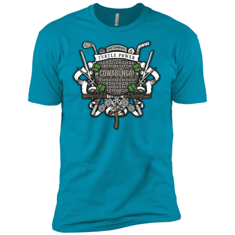 T-Shirts Turquoise / X-Small Turtle Power! Men's Premium T-Shirt