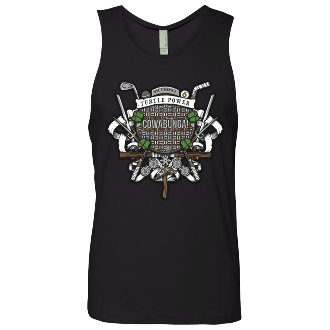T-Shirts Black / Small Turtle Power! Men's Premium Tank Top