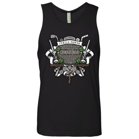T-Shirts Black / Small Turtle Power! Men's Premium Tank Top