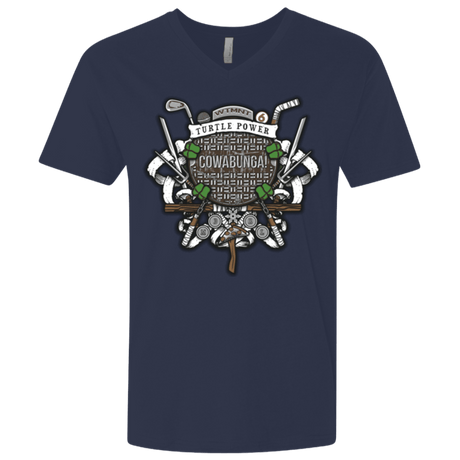 T-Shirts Midnight Navy / X-Small Turtle Power! Men's Premium V-Neck