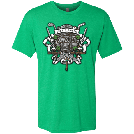 T-Shirts Envy / Small Turtle Power! Men's Triblend T-Shirt