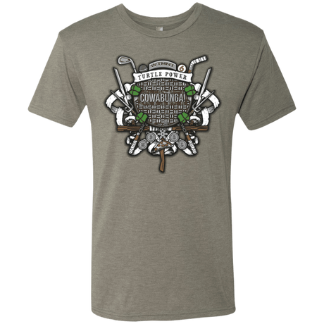 T-Shirts Venetian Grey / Small Turtle Power! Men's Triblend T-Shirt
