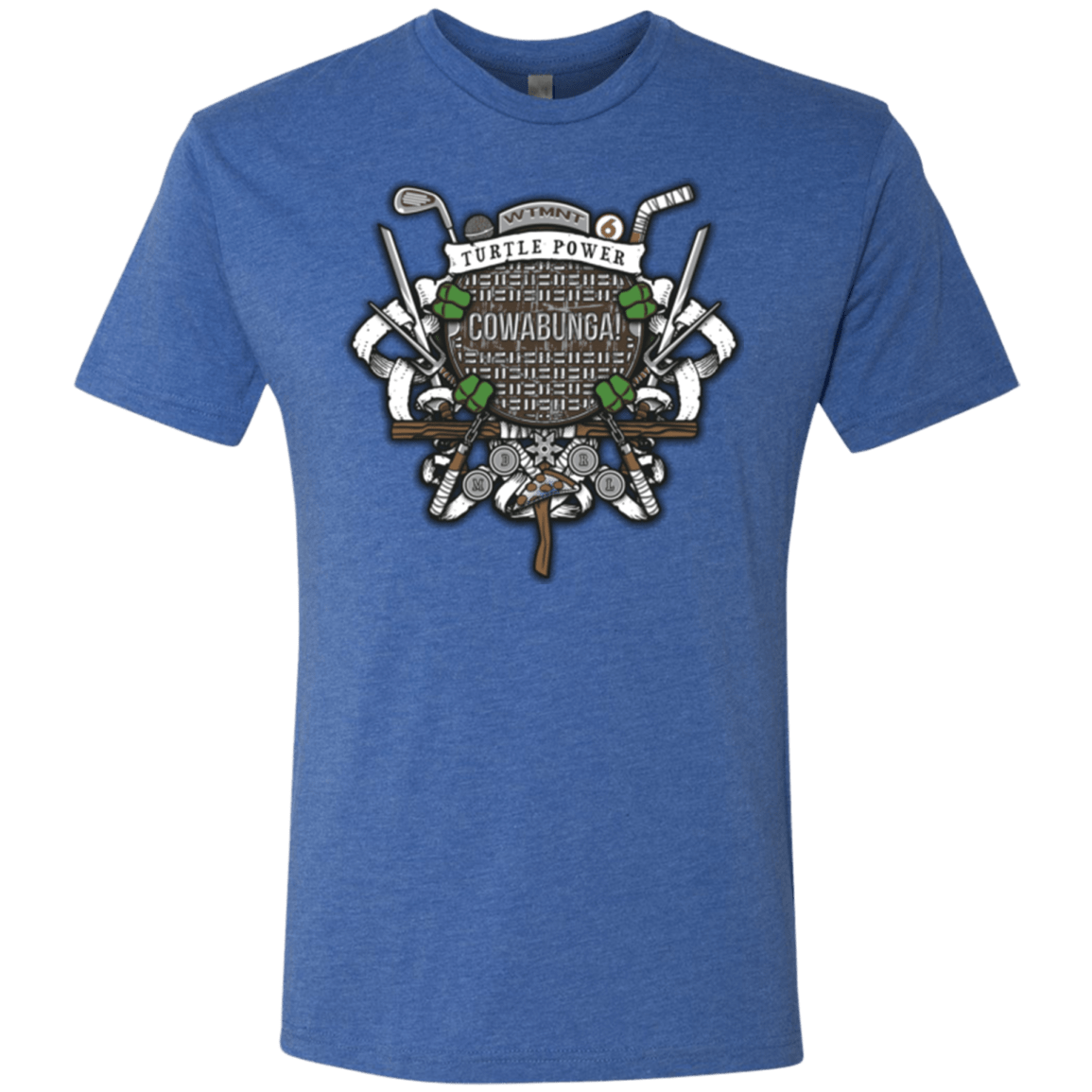 T-Shirts Vintage Royal / Small Turtle Power! Men's Triblend T-Shirt