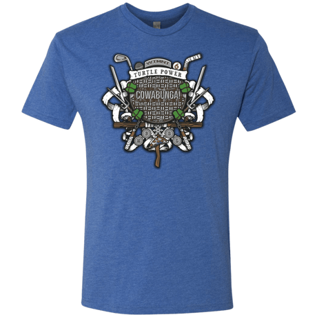 T-Shirts Vintage Royal / Small Turtle Power! Men's Triblend T-Shirt