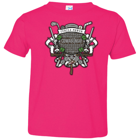 T-Shirts Hot Pink / 2T Turtle Power! Toddler Premium T-Shirt
