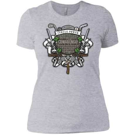 T-Shirts Heather Grey / X-Small Turtle Power! Women's Premium T-Shirt