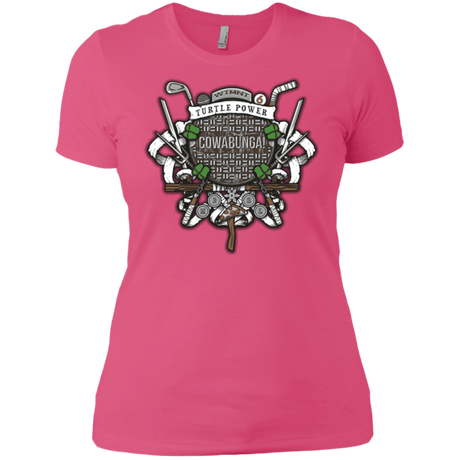 T-Shirts Hot Pink / X-Small Turtle Power! Women's Premium T-Shirt