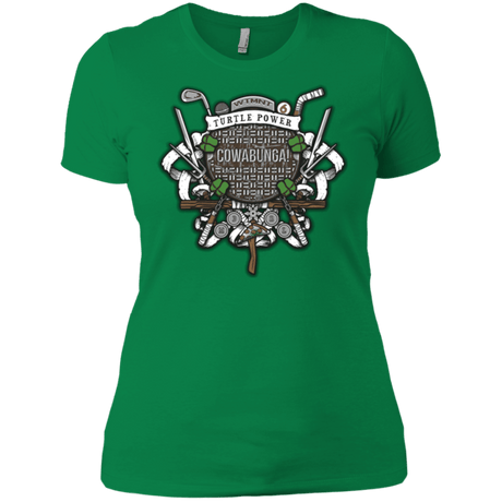 T-Shirts Kelly Green / X-Small Turtle Power! Women's Premium T-Shirt