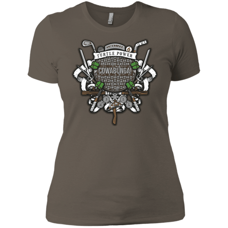 T-Shirts Warm Grey / X-Small Turtle Power! Women's Premium T-Shirt