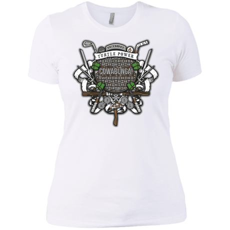 T-Shirts White / X-Small Turtle Power! Women's Premium T-Shirt