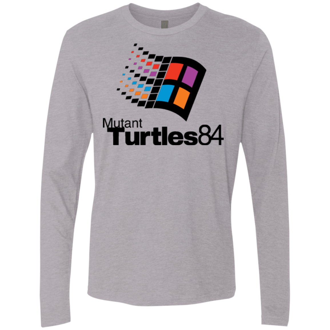 T-Shirts Heather Grey / Small Turtles 84 Men's Premium Long Sleeve