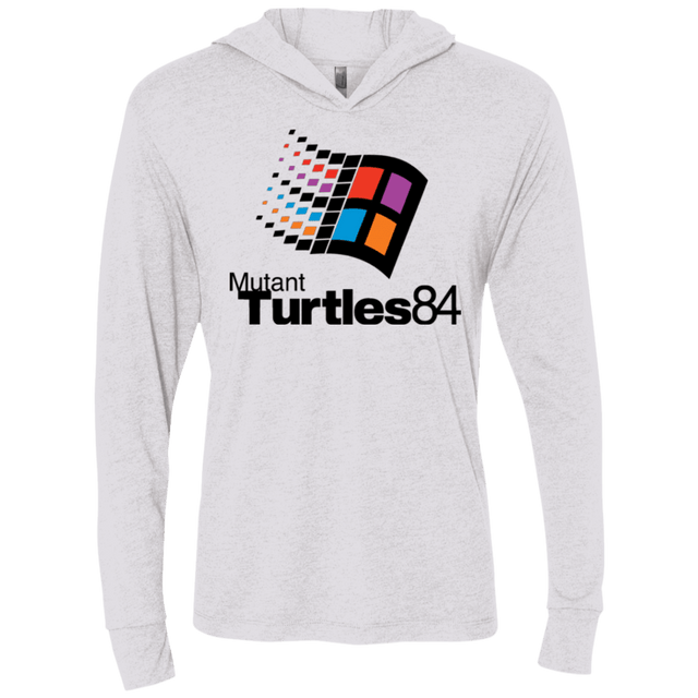 T-Shirts Heather White / X-Small Turtles 84 Triblend Long Sleeve Hoodie Tee