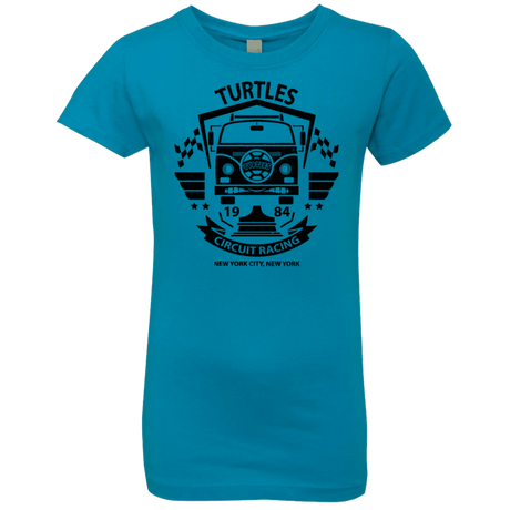 T-Shirts Turquoise / YXS Turtles Circuit Girls Premium T-Shirt