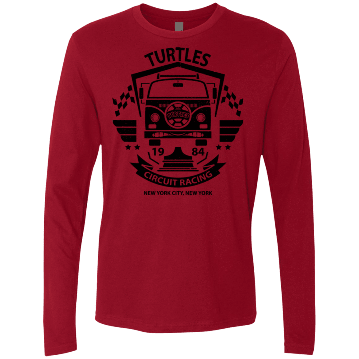 T-Shirts Cardinal / Small Turtles Circuit Men's Premium Long Sleeve