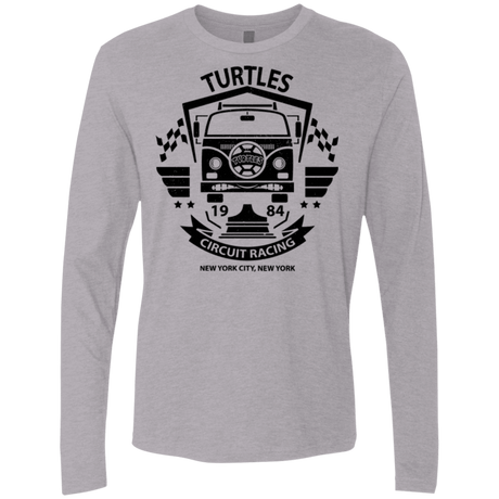 T-Shirts Heather Grey / Small Turtles Circuit Men's Premium Long Sleeve