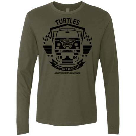 T-Shirts Military Green / Small Turtles Circuit Men's Premium Long Sleeve