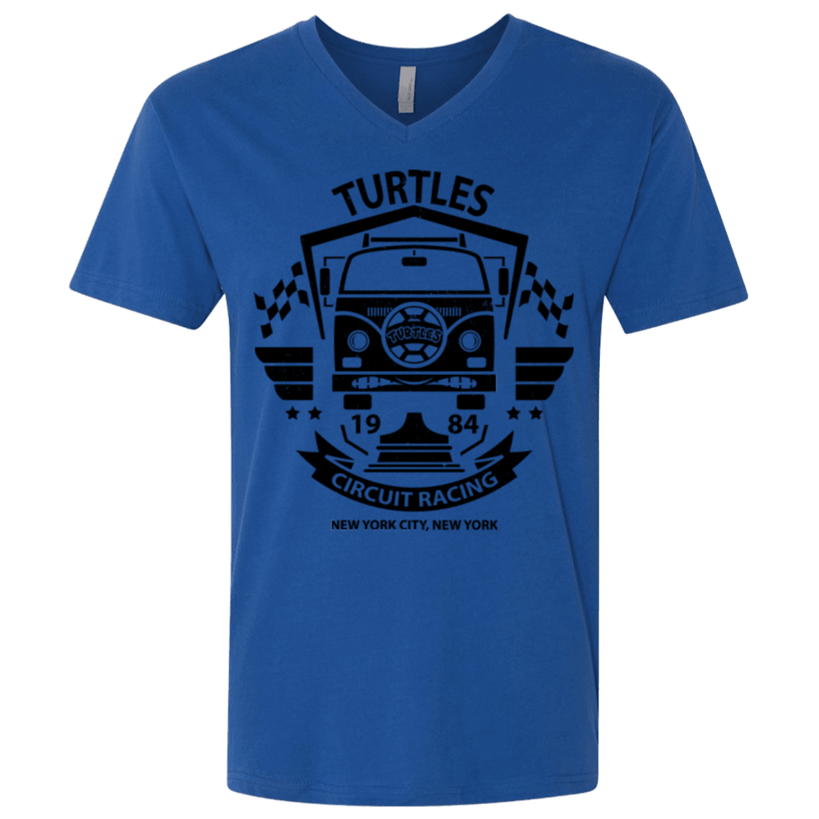 T-Shirts Royal / X-Small Turtles Circuit Men's Premium V-Neck