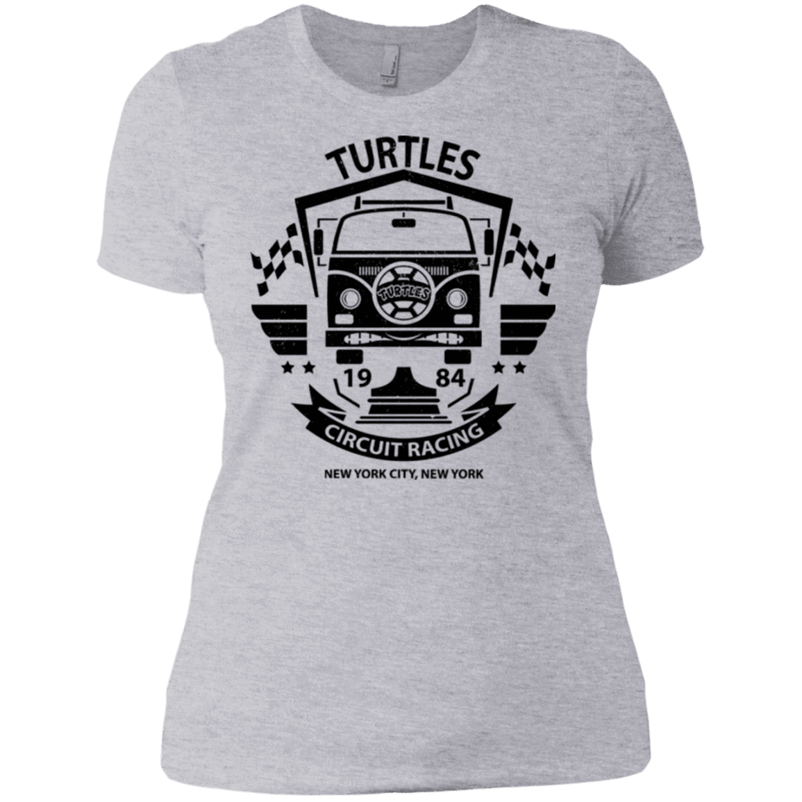 T-Shirts Heather Grey / X-Small Turtles Circuit Women's Premium T-Shirt